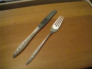 Spanish Lace Wallace Sterling - 2 Pieces Knife And Fork Great Value photo