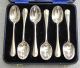 1936 Sterling Silver Spoons Set Of 6,  Birmingham,  Box Assay Marks Other photo 2