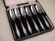 1930s Sheffield Cb&s Sterling Silver Dessert Pastry Fork Set (w/box) Other photo 1