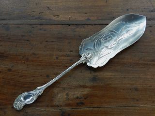 Art Nouveau French Sterling Silver Pie Pastry Or Fish Server photo
