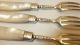 Lovely Antique Mother Of Pearl & Solid Silver Forks Sheffield 1891 Other photo 2