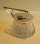 Antique English Cut Crystal & Sterling Silver Inkwell Other photo 3