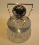 Antique English Cut Crystal & Sterling Silver Inkwell Other photo 4