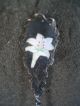 Sterling Vintage White Easter Lily Enameled Spoon Other photo 1