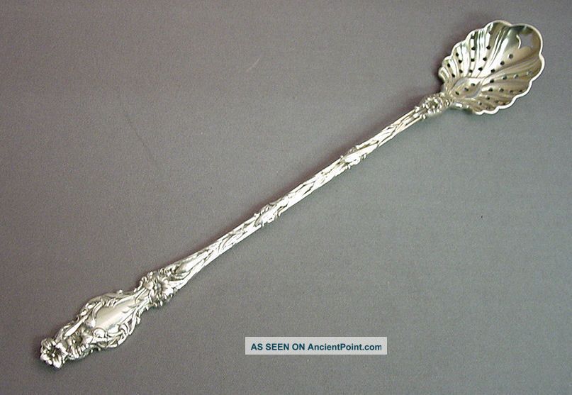 Lily - Whiting Old Sterling Long Handle Olive Spoon Other photo