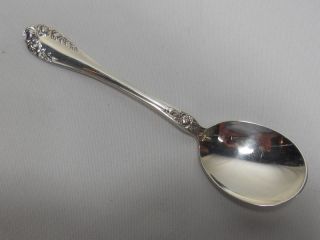 Northumbria Silver Normandy Rose Sterling Round Bowl Cream Soup Spoon (s) photo