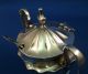 Wonderful Sterling Handled Mustard Pot With Cobalt Liner And Spoon Other photo 1