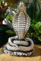 Sterling Silver 999 Stamped Amazing King Cobra Snake Statue One Of Kind Other photo 9
