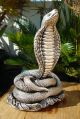 Sterling Silver 999 Stamped Amazing King Cobra Snake Statue One Of Kind Other photo 2