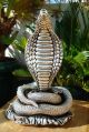 Sterling Silver 999 Stamped Amazing King Cobra Snake Statue One Of Kind Other photo 4