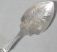 Antique 1903 Engraved Epns Bowl Beaded Sterling Handle Jelly/ Cheese Spoon/scoop Other photo 1