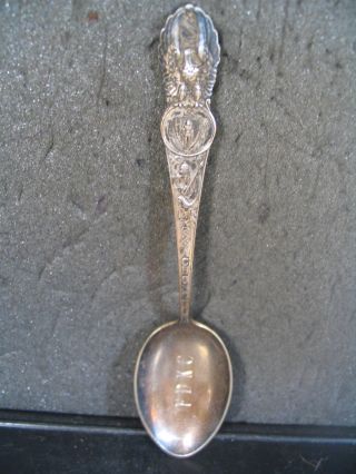 Sterling Vintage Massachusetts Souvenir Spoon photo