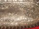 Antique Sterling Silver Repousse Tray 19 C Dutch Other photo 3