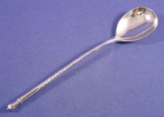 Russian Sterling Etched Twist Spoon photo
