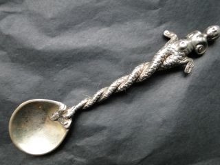 Salt Spoon Sterling Silver Made In London 1904 By C.  Stuart Harris photo