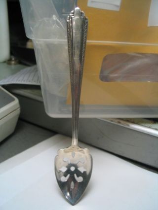 Manchester Sterling Park Avenue Olive Spoon Pierced photo