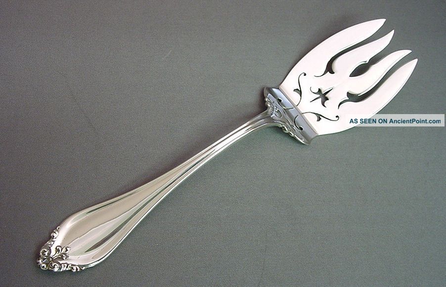La Perle - Reed&barton Sterling Cold Meat Serving Fork Other photo