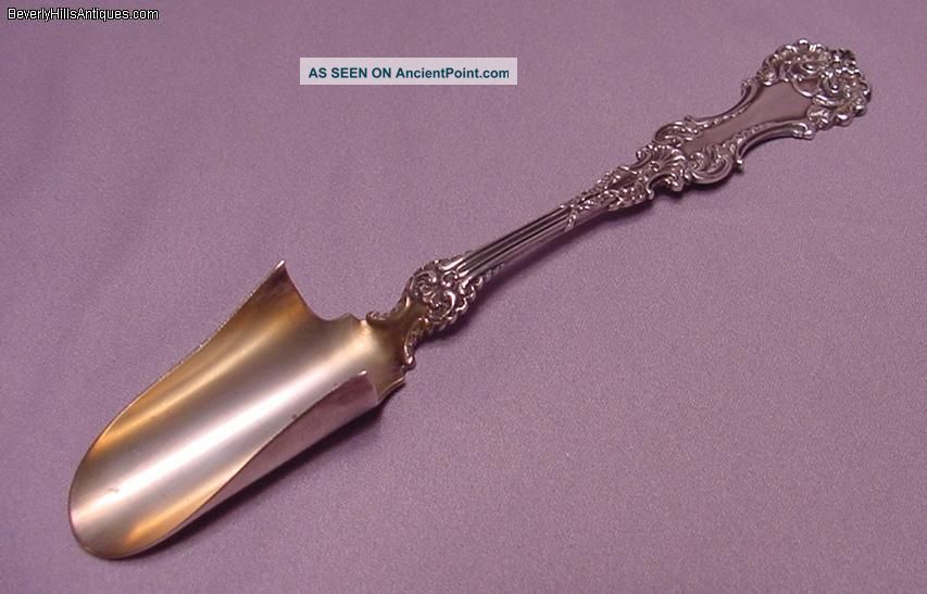 Rare Very Ornate Antique Whiting Sterling Silver Art Nouveau Cheese Scoop Other photo