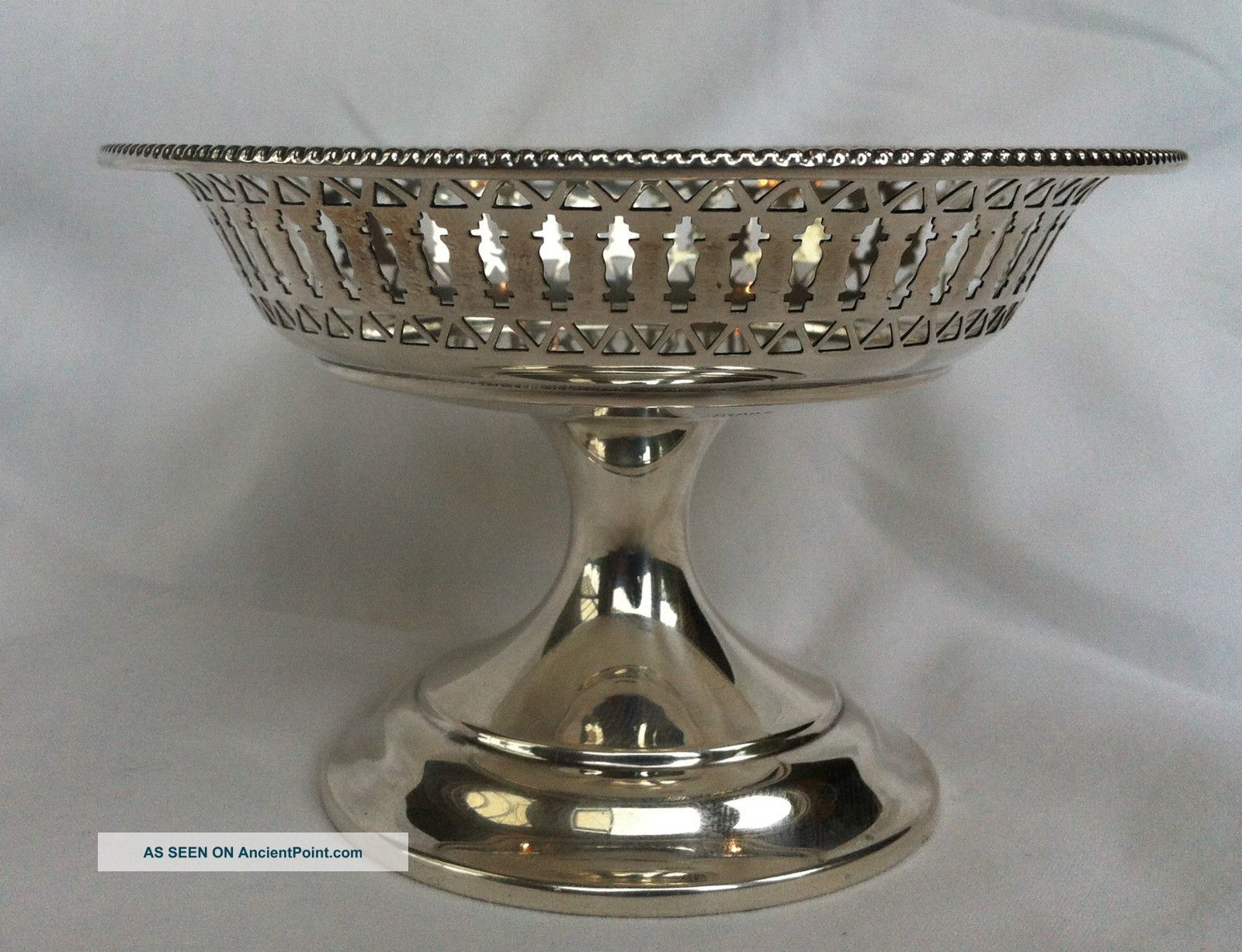 Birks Pierced Sterling Silver Compote Bowl / Dish Other photo