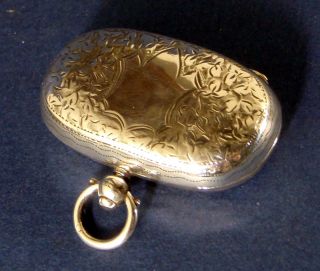 Antique Silver Sovereign Case photo