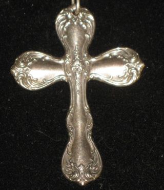Antique Sterling Silver Cross Marked Towle,  Old Master Pattern Ca.  Early 1900 ' S photo