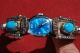 Sterling Womans Watch - Quartz - Turquoise Dial With Lovely Pastel Stones Other photo 1