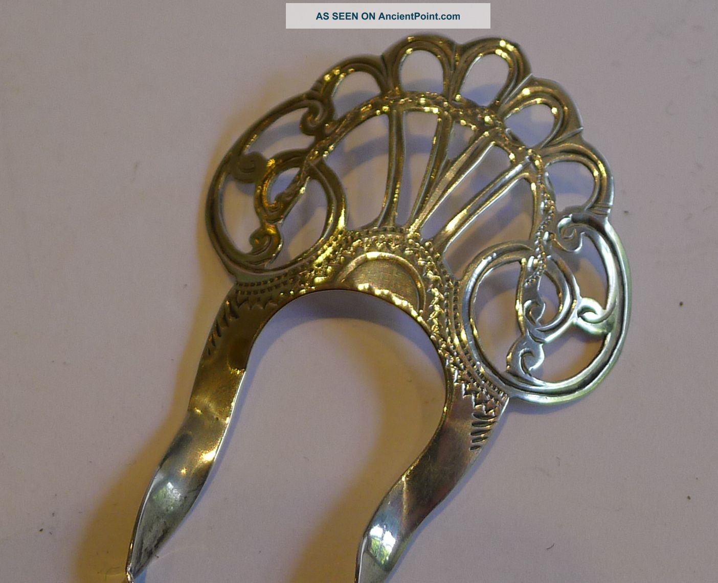 Delightful Small Sterling Silver Hair Comb - Birmingham 1903 Other photo