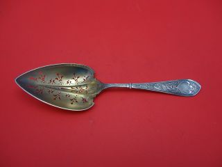 Raphael By Gorham Sterling Silver Ice Spoon Goldwashed 9 5/8 