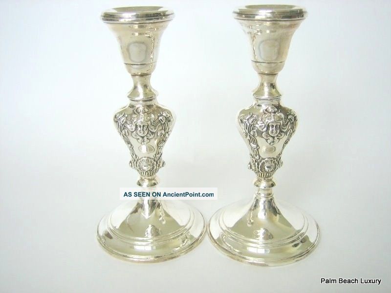 Arrowsmith Rare Sterling Silver 925 Candlesticks Weighted Stunning Other photo