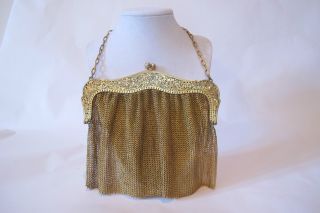 Sterling Silver Purse,  Gilded,  Hand Made In Usa And. photo