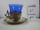 French American Sterling Demitasse Cup Cobalt Liner Other photo 1
