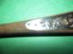 Wooden Salad Spoon & Fork With Sterling Silver Faced Handles Other photo 1