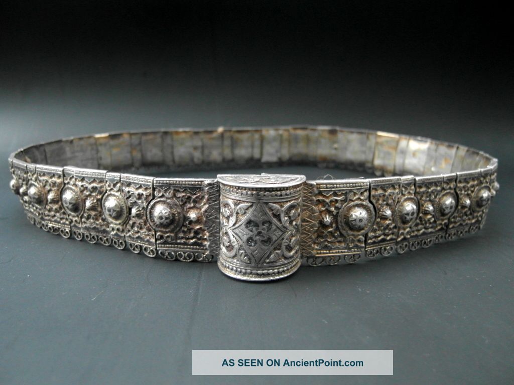 Rare Russian Antique Inlay Gilt Silver Belt 19c Russia Kavkaz Other photo