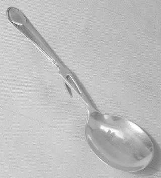 Vtg English Sterling Serving Spoon Ladle W Hanging Button Sheff 1930 Cooper Bros photo