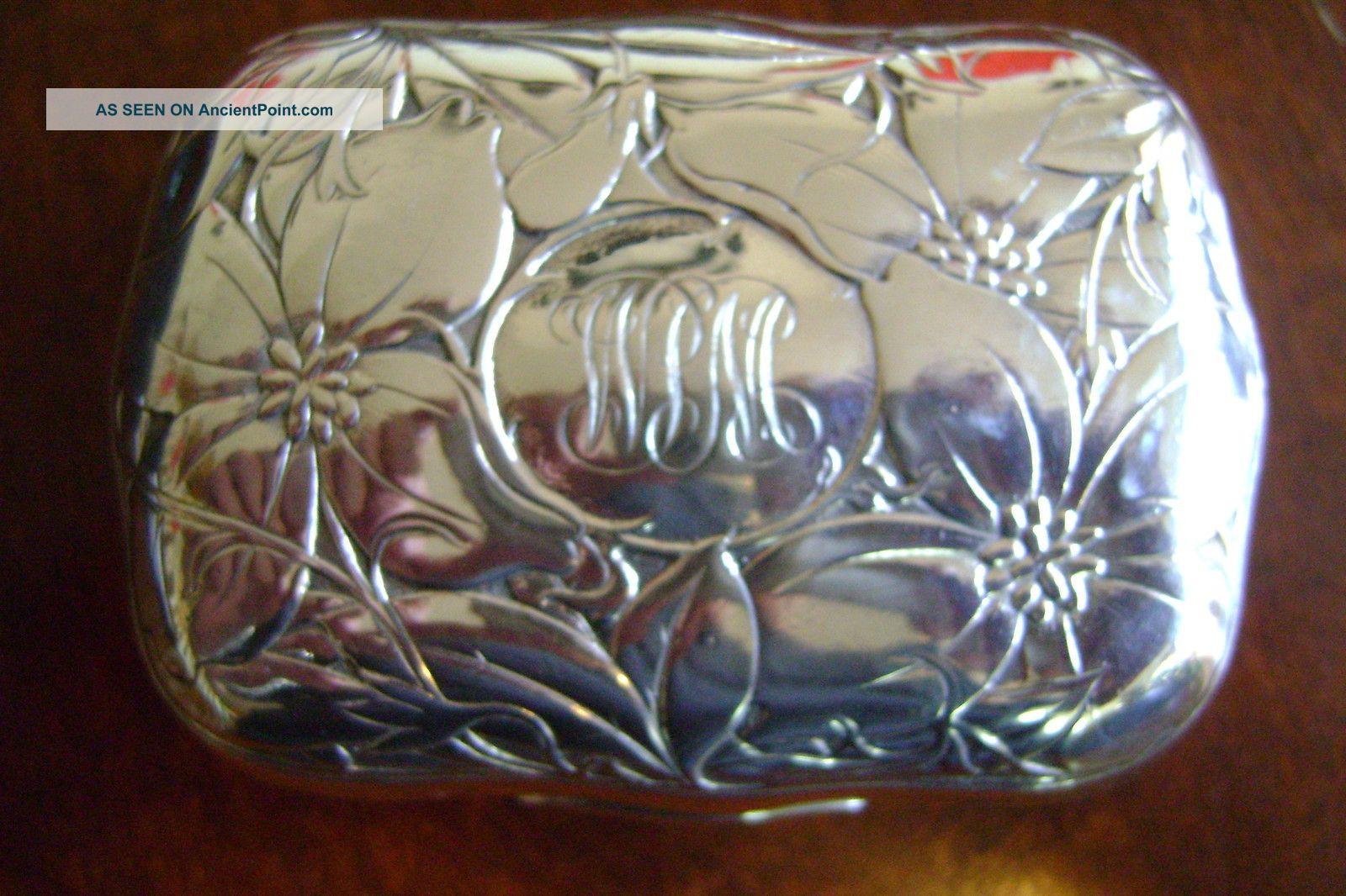 Art Nouveau Gorham Sterling Silver Clematis Soap Box 1 - Ca.  1903 Other photo