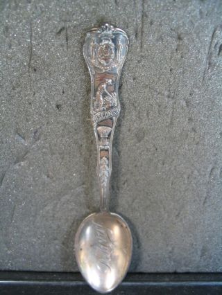 Sterling Vintage Delavan Wisconsin Souvenir Spoon photo