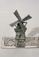 Unusual Continental Silver Figural Windmill Perpetual Calendar Other photo 1