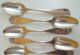10 Sterling Silver Teaspoons By N.  Harding With Shell Handle & Monogram S12 - 121 Other photo 5