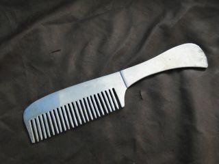 Large Comb Made In Solid Silver 800 Italian Circa 1960 - photo