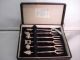 Okubo Brothers Sterling Silver Hors D ' Oeuvre Forks - 6 Pc Set In Box Other photo 2
