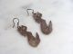 Sterling Silver.  925 Mexico Vintage Antique Pet Animal Cat Long Earrings 10 Gram Other photo 1
