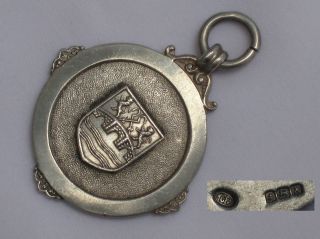 Quality English Sterling Silver Fob/pendant Made In 1922 Birmingham. photo
