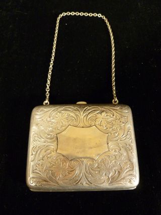 Vintage Art Nouveau Sterling Silver Ladies Purse photo