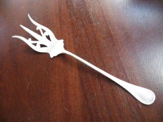 Vintage Sterling Silver Lettuce Fork By F.  S.  Gilbert No Monogram Pattern Unknown photo