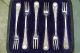 6 Art/crafts English Sterling Silver Harrison Fisher & Co.  Cocktail Forks - 1910 Other photo 2