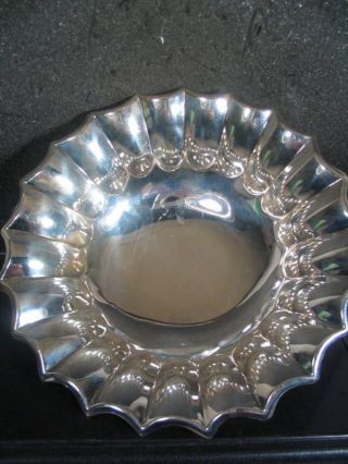 Vintage.  800 Silver Candy Dish Bowl 6 