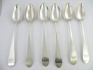 Rare Set Of 6 Scottish Provincial Silver Tablespoons photo