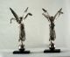 Pair Sterling Silver Angels – London 1850 - Maker George Angell Other photo 1