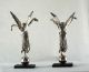 Pair Sterling Silver Angels – London 1850 - Maker George Angell Other photo 3