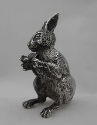 Sterling Silver Model Rabbit/hare - London 1983 photo